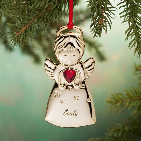 angel personalized christmas ornaments